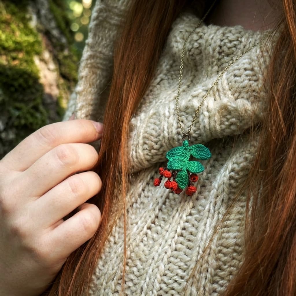 háčkovaný šperky podzimní inspirace